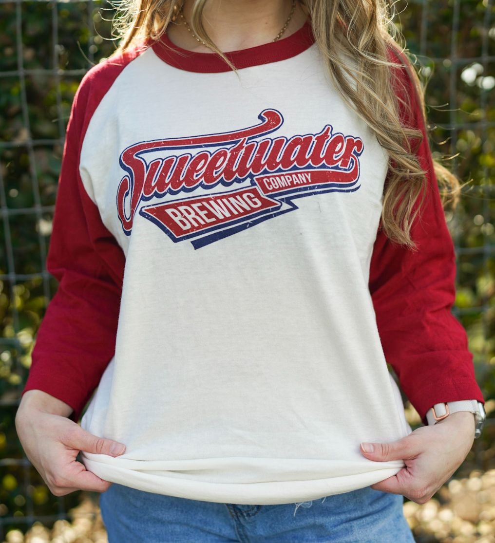 Vintage Baseball Tee SweetWater Brewery Outfitters