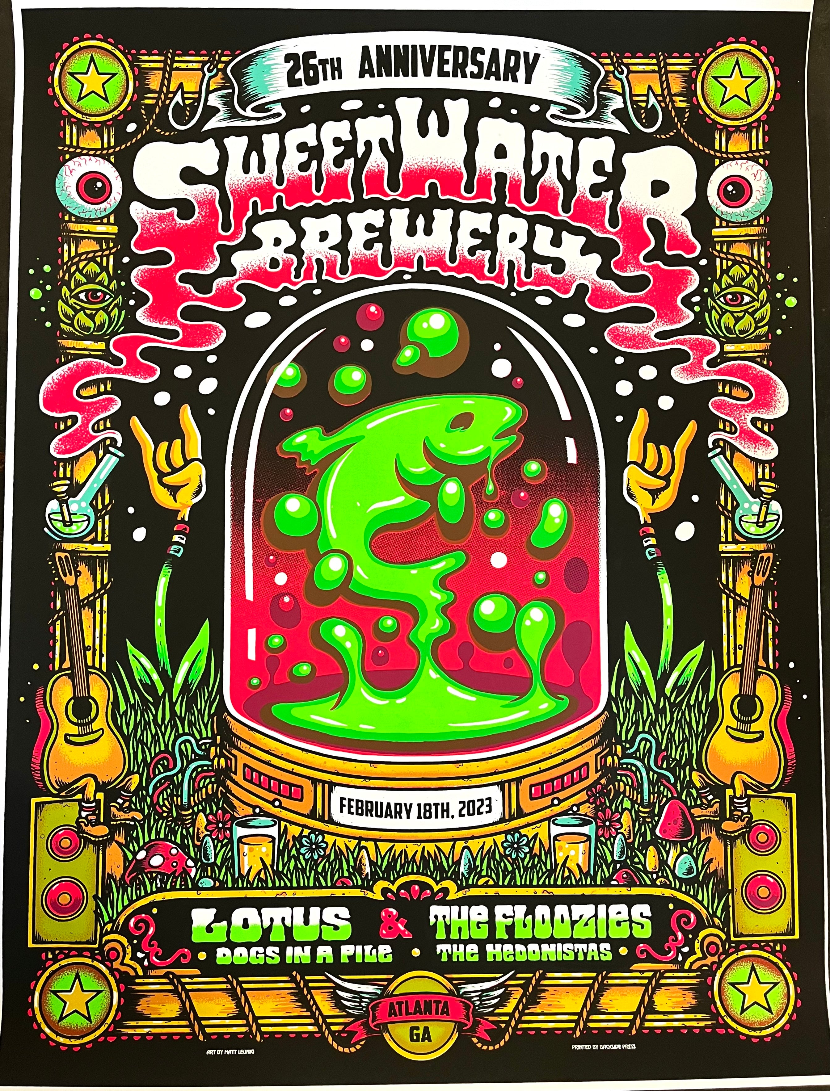 Oysterhead FOIL Poster Atlanta, GA Sweetwater Fest 2022 Signed 12/25 hotsell A/P Rohlman