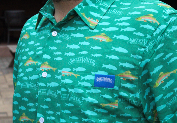 SW Nature Print Button-Up Shirt